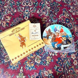 Vintage 1985 The Gene Autry Collection Plate Americas Favorite Cowboy #2827
